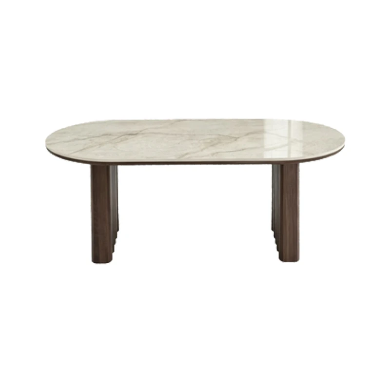 Mesa de pedra sinterizada composta